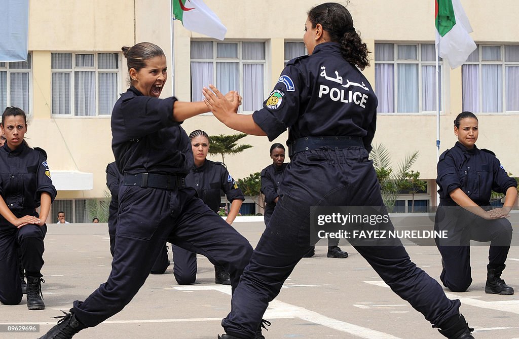 Newly Graduated Algerian Police Women Show Their Skills During A newly-graduated-algerian-police-women-show-their-skills-during-a