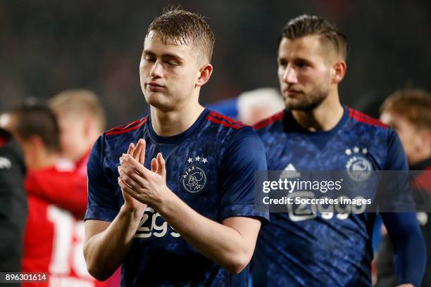 Matthijs de Ligt of Ajax during the Dutch KNVB Beker match between Fc Twente v Ajax at the De Grolsch Veste on December 20, 2017 in Enschede...