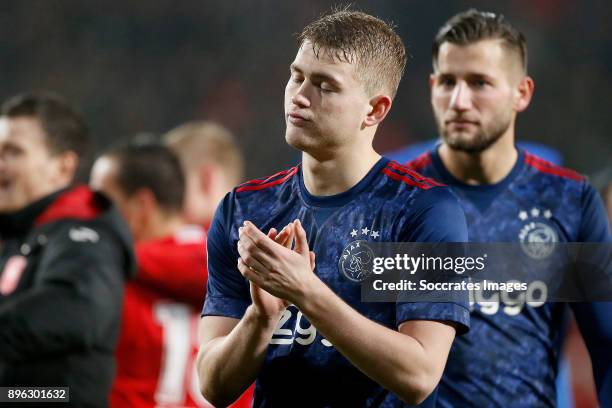 Matthijs de Ligt of Ajax during the Dutch KNVB Beker match between Fc Twente v Ajax at the De Grolsch Veste on December 20, 2017 in Enschede...