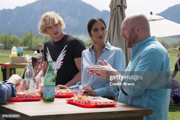 Keep on Truckin'" Episode 1503 -- Pictured: Logan Paul, Padma Lakshmi, Hosea Rosenberg --