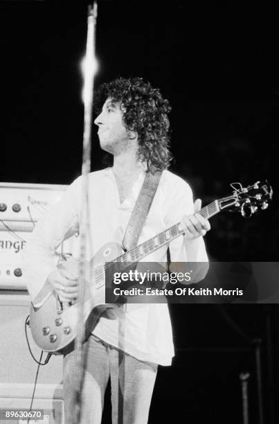 English guitarist Peter Green performing with Fleetwood Mac at the Royal Albert Hall, London, 22nd April 1969.