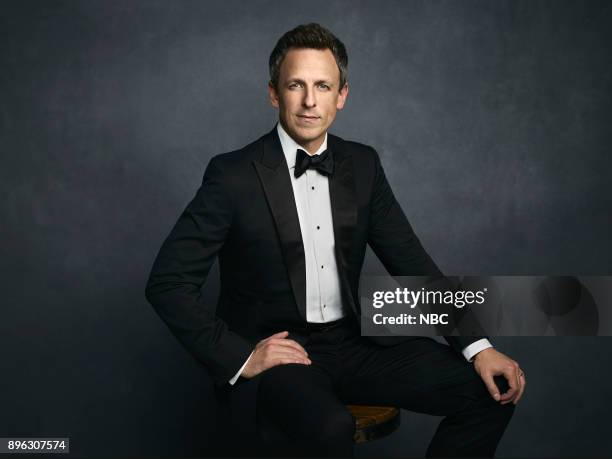 75th Annual Golden Globe Awards -- Pictured: Host Seth Meyers --