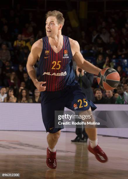 Petteri Koponen, #25 of FC Barcelona Lassa in action during the 2017/2018 Turkish Airlines EuroLeague Regular Season Round 13 game between FC...