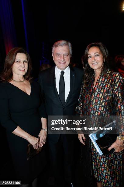 Ambassador of Israel to France, Aliza Bin-Noun, CEO of Dior Sidney Toledano and his wife Katia attend the Gala evening of the Pasteur-Weizmann...