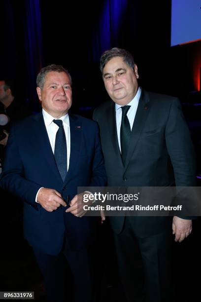 Lawyers Jean Veil and his brother Pierre-Francois Veil attend the Gala evening of the Pasteur-Weizmann Council in Tribute to Simone Veil at Salle...
