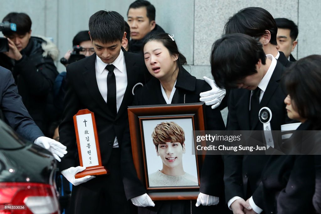 Funeral For Pop Idol Jonghyun of SHINee Takes Place