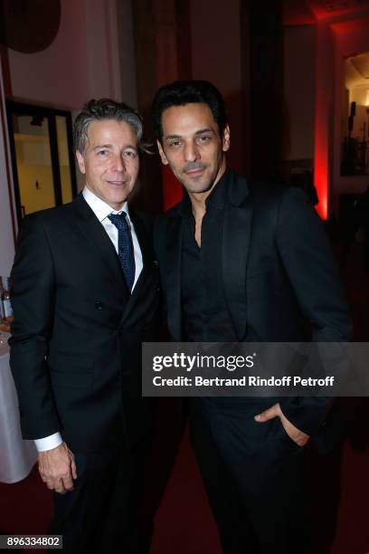 Executive Officer of the Pasteur-Weizmann, David Weizmann and Actor Tomer Sisley attend the Gala evening of the Pasteur-Weizmann Council in Tribute...