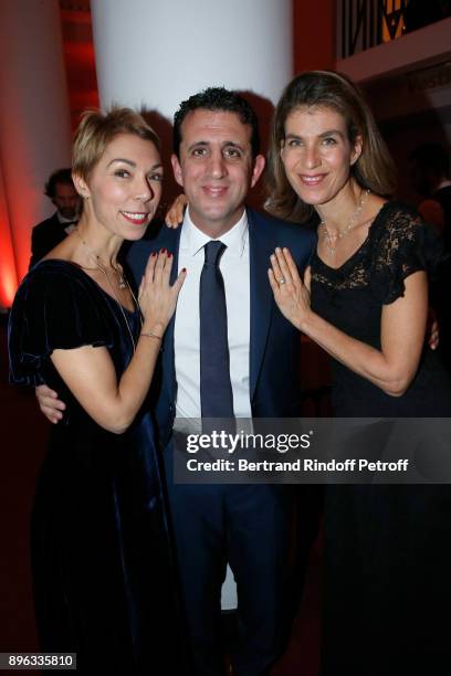 Mathilde Favier, Doctor Alain Toledano and Producer Vanessa van Zuylen attend the Gala evening of the Pasteur-Weizmann Council in Tribute to Simone...