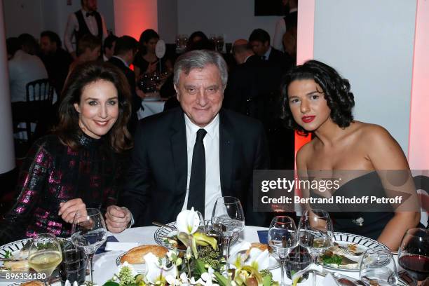 Actress Elsa Zylberstein, CEO of Dior Sidney Toledano and Pianist Khatia Buniatishvili attend the Gala evening of the Pasteur-Weizmann Council in...