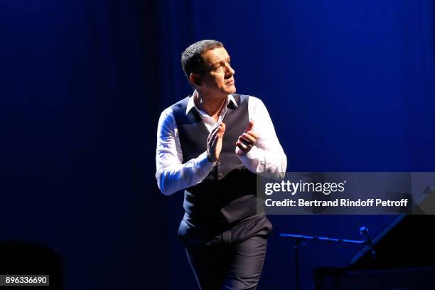 Dany Boon performs during the "Dany de Boon Des Hauts-De-France" Show at L'Olympia on December 18, 2017 in Paris, France.