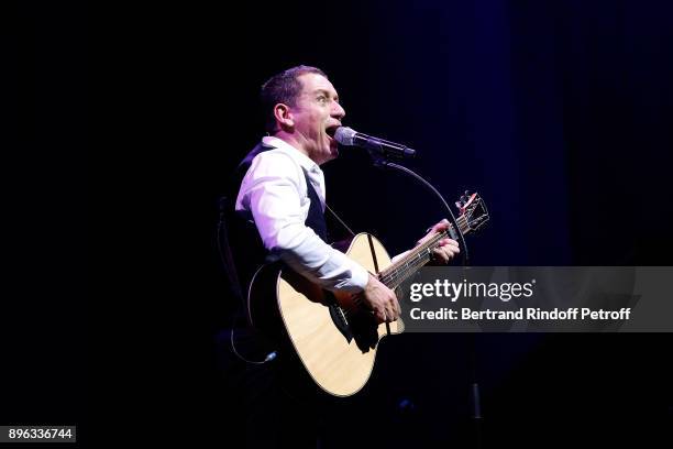 Dany Boon performs during the "Dany de Boon Des Hauts-De-France" Show at L'Olympia on December 18, 2017 in Paris, France.