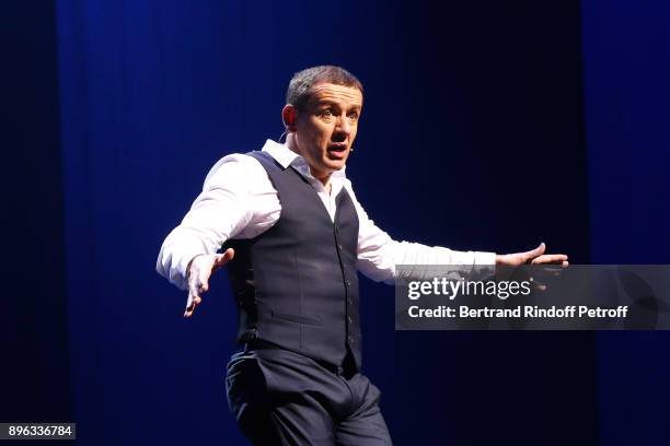 Dany Boon performs during the "Dany de Boon Des Hauts-De-France" Show at L'Olympia on December 18, 2017 in Paris, France.