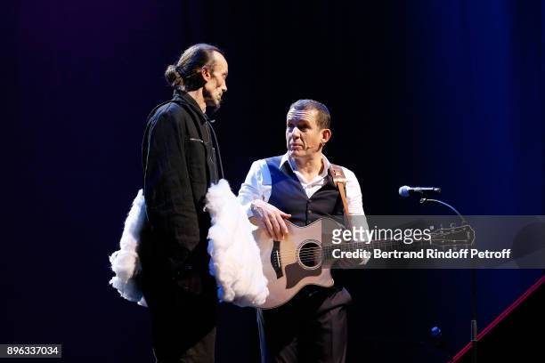 Dany Boon performs during the "Dany de Boon Des Hauts-De-France" Show at L'Olympia on December 18, 2017 in Paris, France.