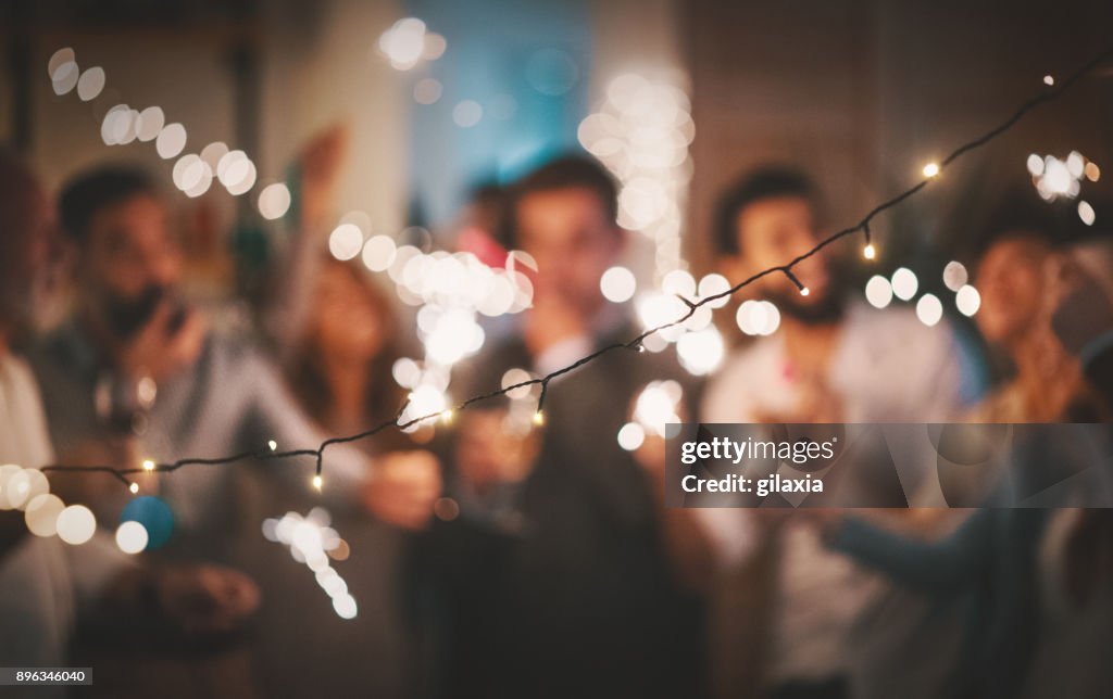 New Year's party at home 4k