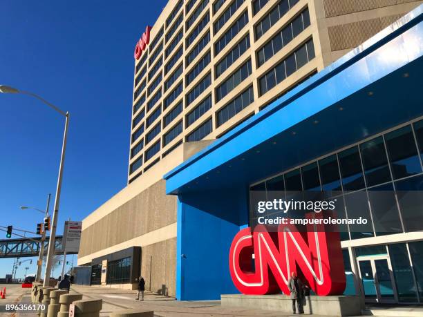 cnn centre, atlanta, georgia - cnn headquarters stock pictures, royalty-free photos & images