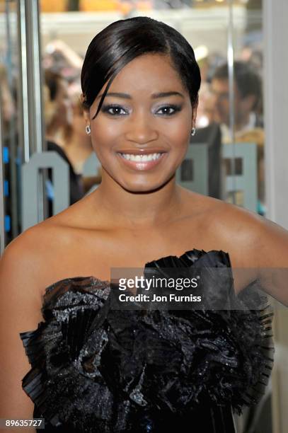 Actress Keke Palmer attends the 'Harry Potter and the Half-Blood Prince' film premiere at the Odeon Leicester Square on July 7, 2009 in London,...