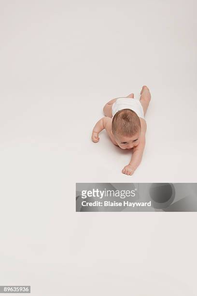crawling baby - delantero fotografías e imágenes de stock