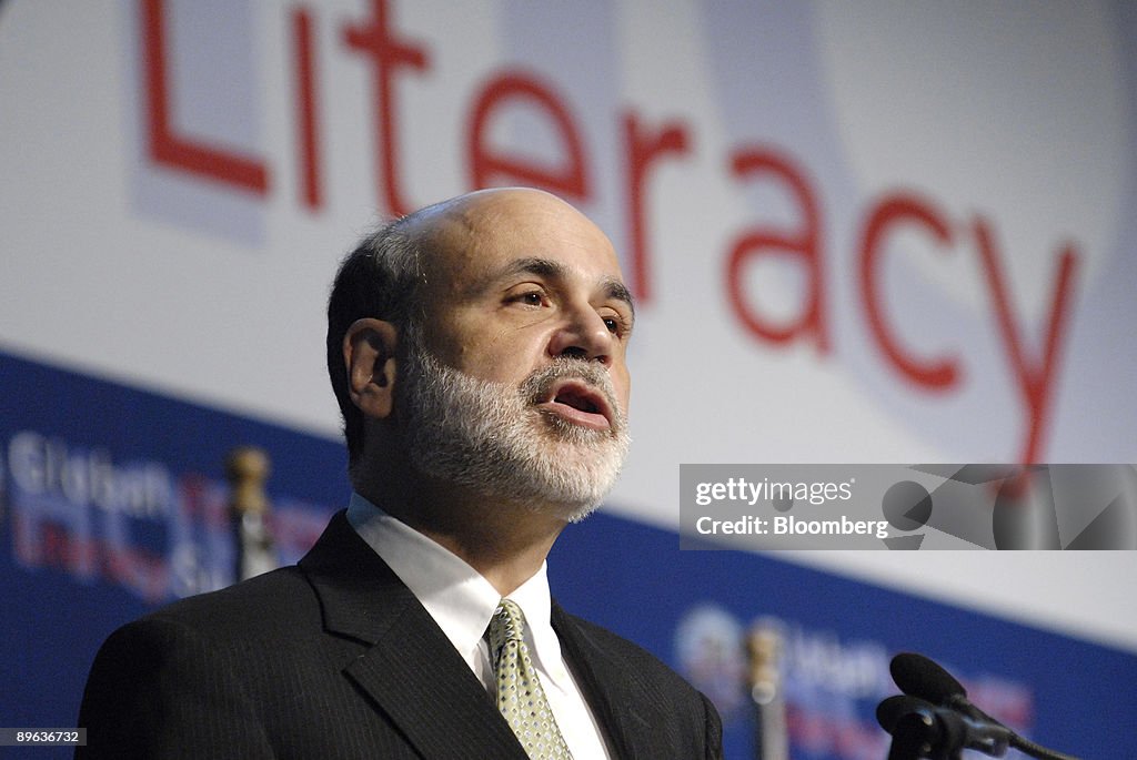 Ben S. Bernanke, chairman of the U.S. Federal Reserve, speak