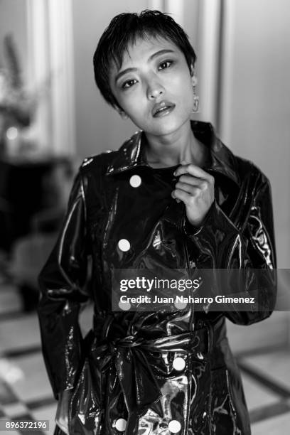 Guo Yue poses during a portrait session at Maria Cristina Hotel during 65th San Sebastian International Film Festival on September 27, 2017 in San...