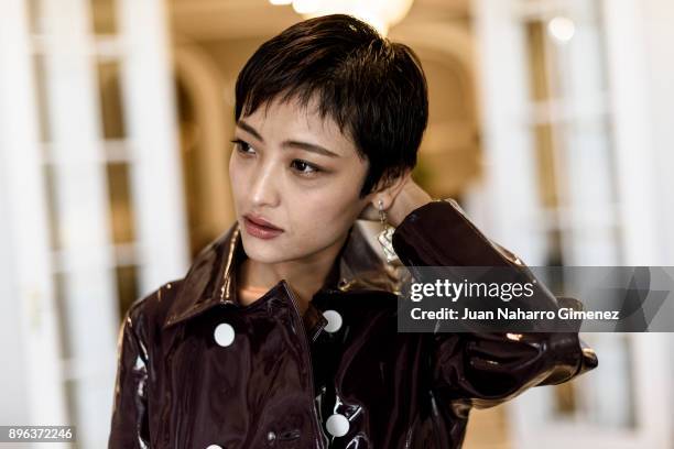 Guo Yue poses during a portrait session at Maria Cristina Hotel during 65th San Sebastian International Film Festival on September 27, 2017 in San...