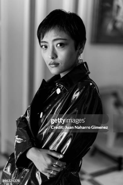 Guo Yue poses during a portrait session at Maria Cristina Hotel during 65th San Sebastian International Film Festival on September 27, 2017 in San...