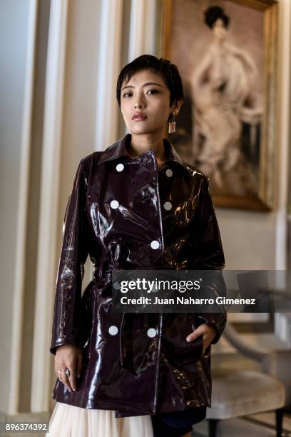 Guo Yue poses during a portrait session at Maria Cristina Hotel during 65th San Sebastian International Film Festival on September 27, 2017 in San...