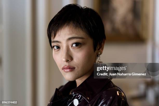 Guo Yue poses during a portrait session at Maria Cristina Hotel during 65th San Sebastian International Film Festival on September 27, 2017 in San...