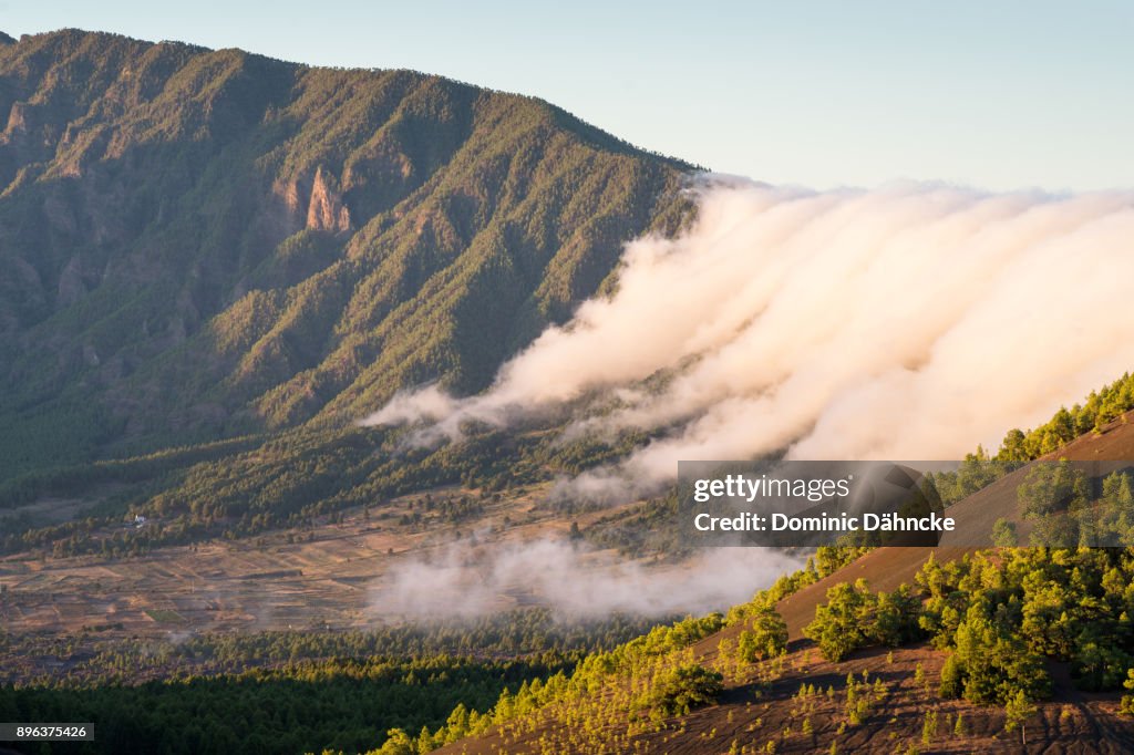 View of "Cumbre Nueva" in La Palma island (Canary Islands)