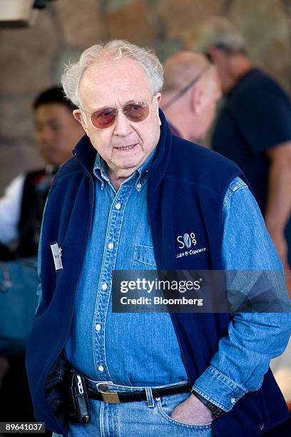Marty Lipton, founding partner of Wachtell Lipton Rosen & Katz, arrives at the annual Allen & Co. Media and Technology Conference in Sun Valley,...