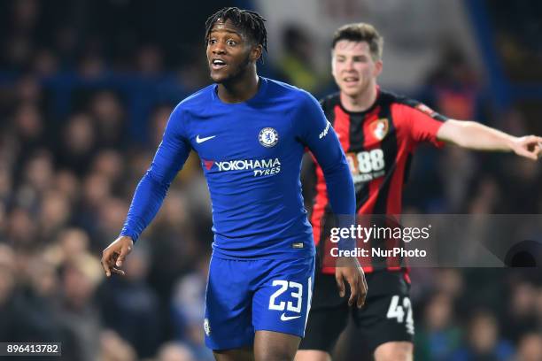 Chelsea Forward Michy Batshuayi during the Carabao Cup Quarter - Final match between Chelsea and AFC Bournemouth at Stamford Bridge, London, England...