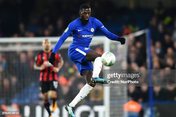 Tiemoue Bakayoko Chelsea Midfielder Tiemoue Bakayoko during the Carabao Cup Quarter - Final match between Chelsea and AFC Bournemouth at Stamford...