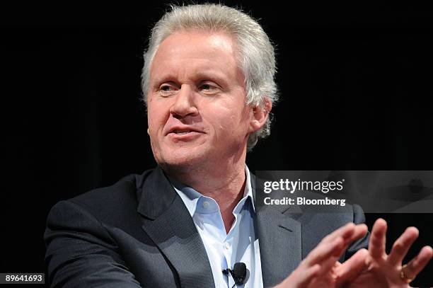 Jeff Immelt, chairman and chief executive officer of General Electric, speaks during the "Disruptive by Design" WIRED Magazine Business Conference in...