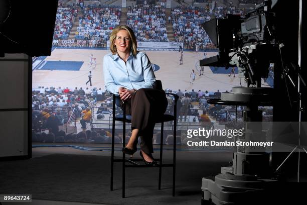 Where Are They Now: Portrait of former UConn player Meghan Pattyson-Culmo. Pattyson-Culmo works for CPTV. West Hartford, CT 3/30/2009 CREDIT: Damian...