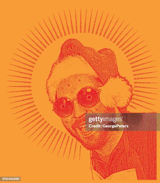 illustrations, cliparts, dessins animés et icônes de illustration humoristique de la meth tête santa - méthamphétamine