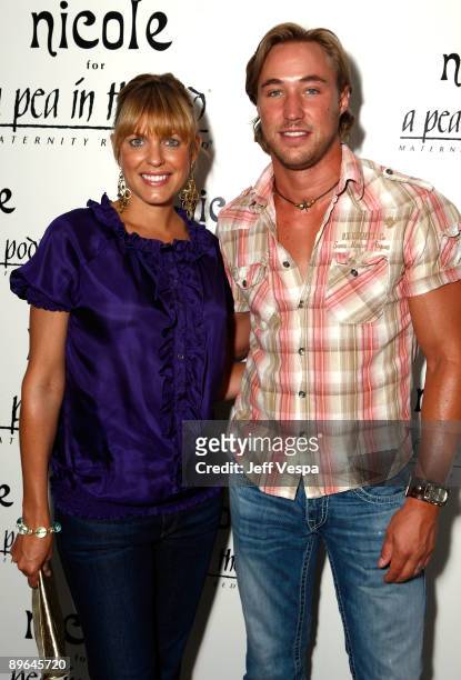 Actress Arianne Zucker and actor Kyle Lowder attend A Pea in the Pod launch party for the Nicole Richie maternity collection held at A Pea In The Pod...