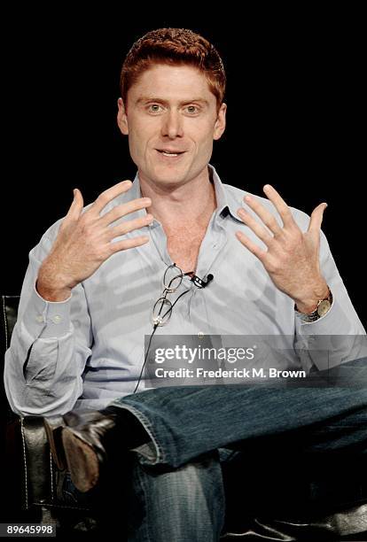 Creator/executive producer Samuel Baum of the television show "Lie to Me" speaks during the Fox Network portion of the 2009 Summer Television Critics...