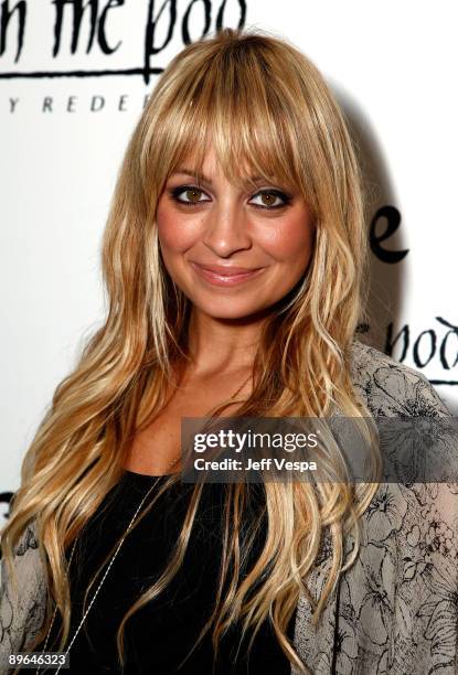 Designer Nicole Richie attends A Pea in the Pod launch party for the Nicole Richie maternity collection held at A Pea In The Pod on August 6, 2009 in...