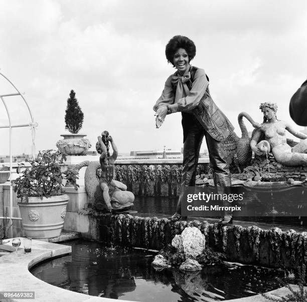 Shirley Bassey is back in London after an absence of two years. She will appear on the Simon Dee show, film an appearance with Englebert Humperdinck...