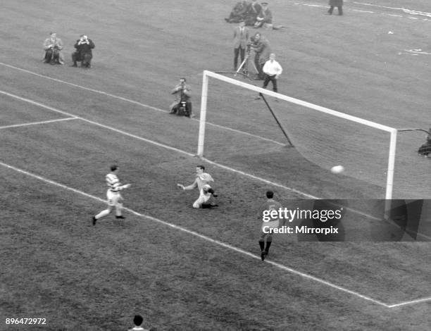 Celtic 1-0 Rangers, Scottish League Cup Final, Hampden Park, Glasgow, Scotland, Saturday 29th October 1966. The goal that clinched the League Cup for...