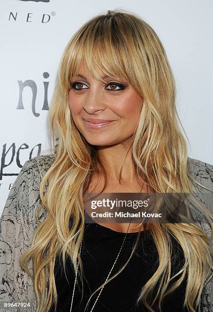 Nicole Richie arrives at the launch party for Nicole Richie's new maternity line hosted by A Pea In The Pod at A Pea In The Pod on August 6, 2009 in...