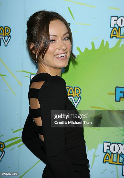 Olivia Wilde arrives to the FOX All-Star Party for the 2009 TCA Summer Tour held at The Langham Resort on August 6, 2009 in Pasadena, California.