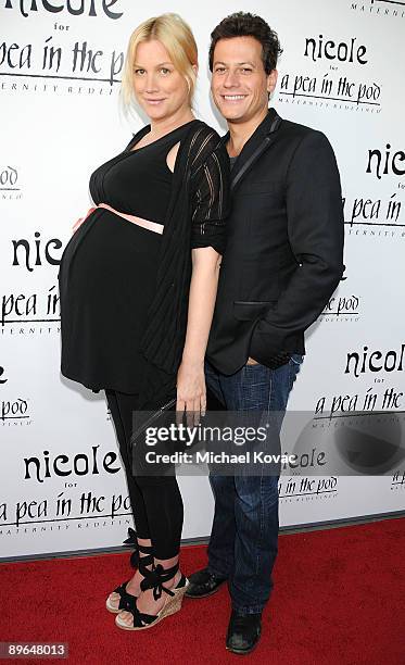 Actress Alice Evans and actor Ioan Gruffudd arrive at the launch party for Nicole Richie's new maternity line hosted by A Pea In The Pod at 'A Pea In...