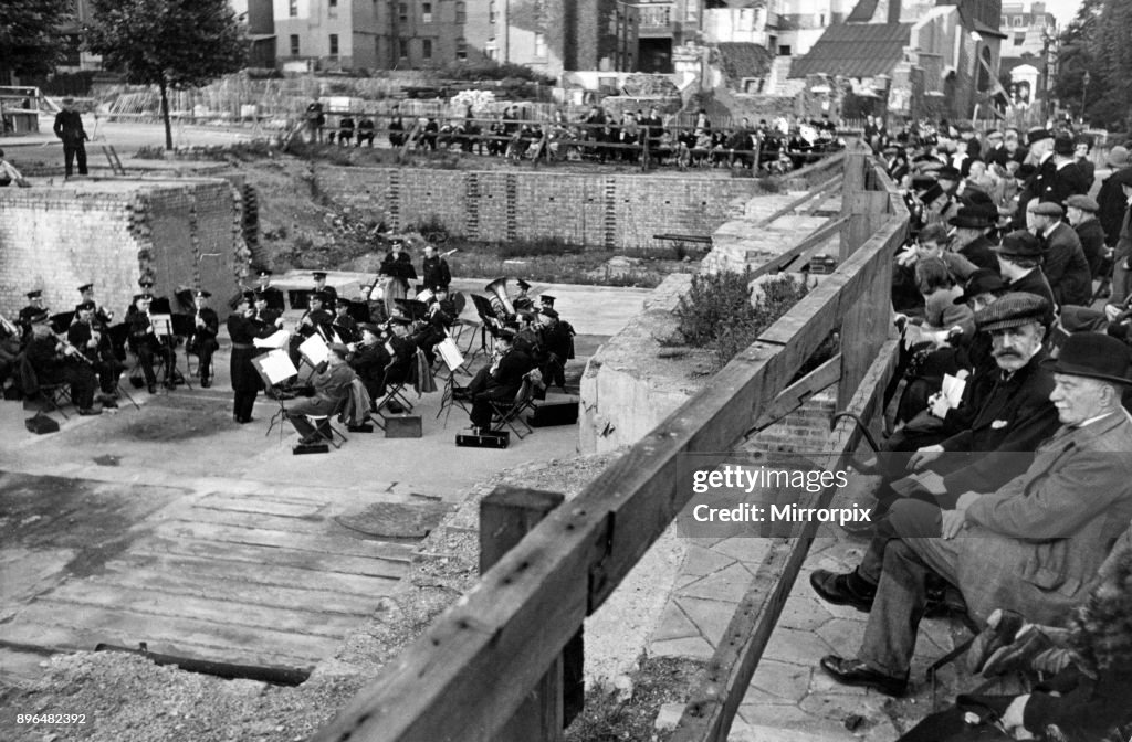 London Transport Military Band, Chelsea, 1943.