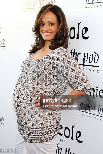 Actress Judy Reyes arrives at "A Pea In The Pod hosts Nicole Richie's New Maternity Line Launch Party" at 'A Pea In The Pod' on August 6, 2009 in...