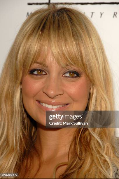 Designer Nicole Richie arrives at the "nicole" Launch Party at A Pea In The Pod on August 6, 2009 in Beverly Hills, California.