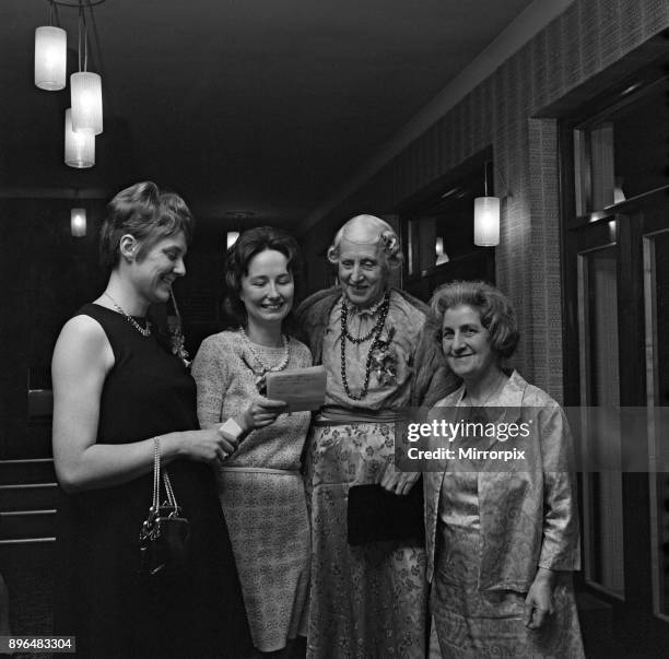 Grangefield Grammar School old girls dinner, 1971.