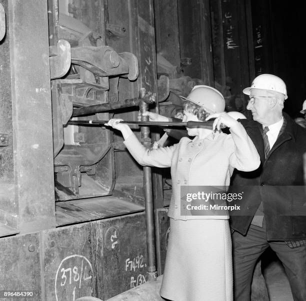 New coke ovens open at South Bank, Middlesbrough, 1971.