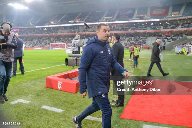 Joao Sacramento coach of Lille during the Ligue 1 match between Lille OSC and OGC Nice at Stade Pierre Mauroy on December 20, 2017 in Lille, .