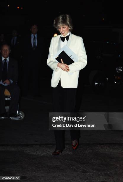 Princess Diana at a Genesis concert at the NEC in Birmingham on February 29, 1984.
