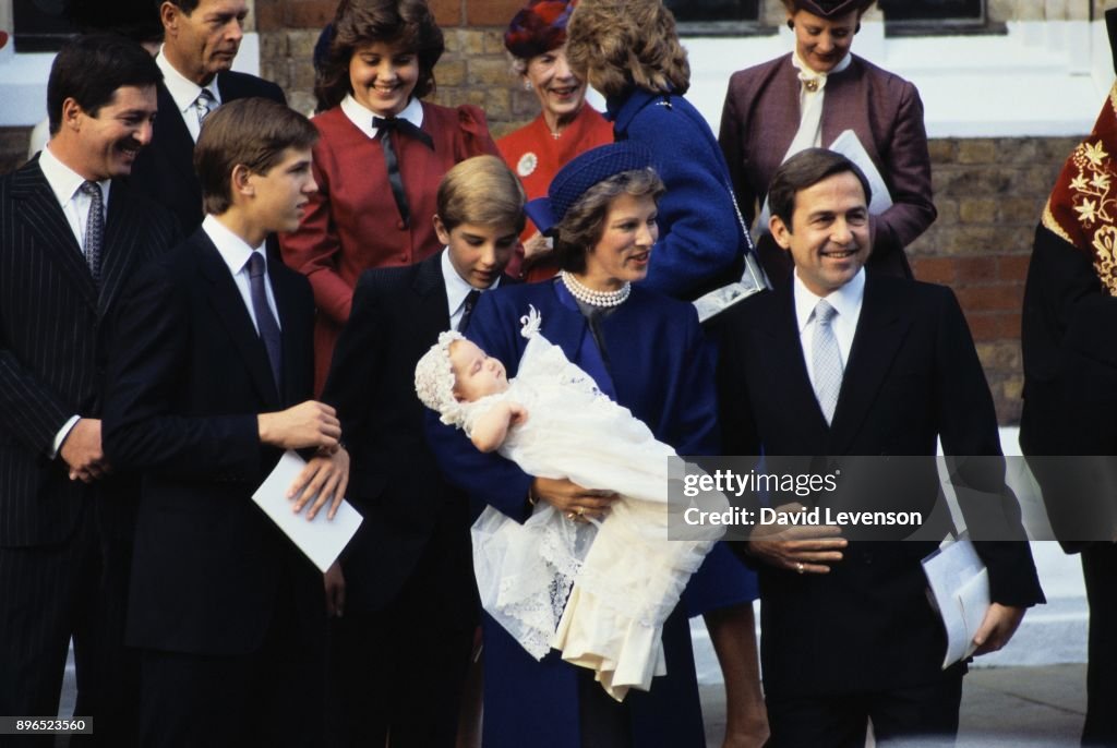 Greek Royal Family at Christening of Princess Theodora in 1983